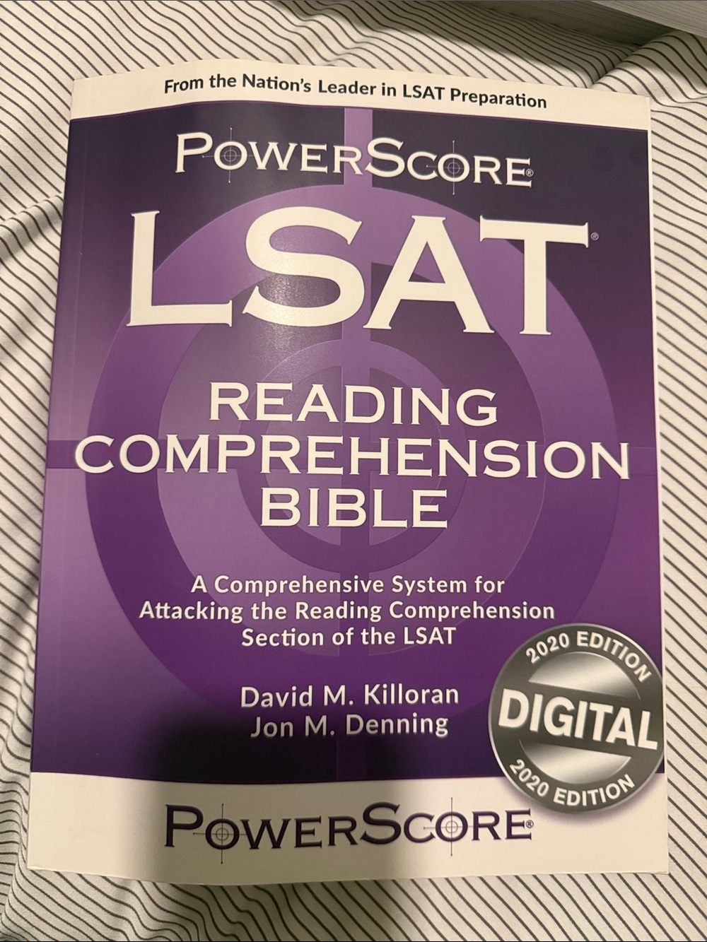 New 2020 Edition LSAT Reading Comprehension Bible from PowerScore
